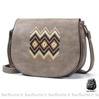 Sac à main femme bohème vintage - modèle Gris - Sac Roche ™