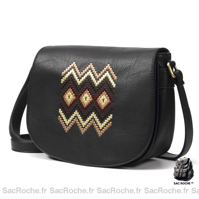 Sac À Main Femme Bohème Vintage Noir Sac