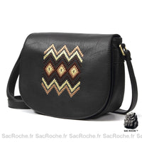 Sac à main femme bohème vintage - modèle Noir - Sac Roche ™