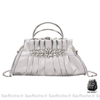 Sac à main femme Bon Prix - modèle Argenté - Sac Roche ™