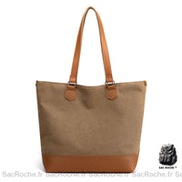 Sac à Main Femme Cabas Moderne - modèle Marron / 33x17x36cm - Sac Roche ™