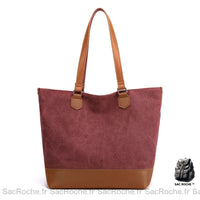 Sac à Main Femme Cabas Moderne - modèle Violet / 33x17x36cm - Sac Roche ™