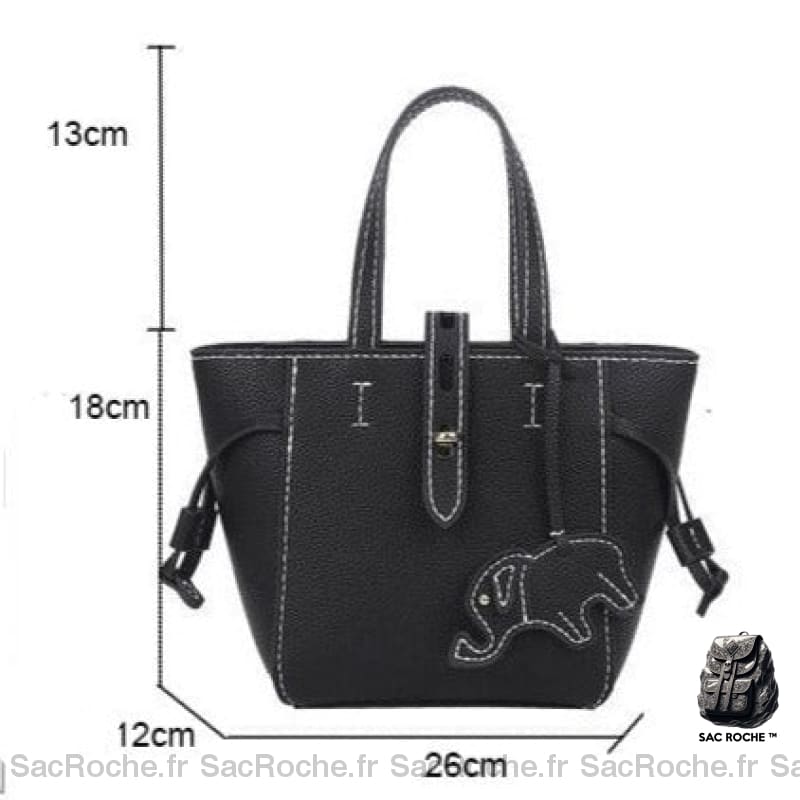 Sac À Main Femme Cabas Petit Noir