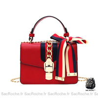 Sac à main femme cartable petit - modèle Rouge - Sac Roche ™