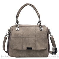 Sac à main femme casual - modèle Gris - Sac Roche ™