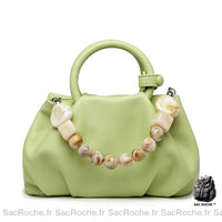Sac à main femme chic - modèle Vert - Sac Roche ™
