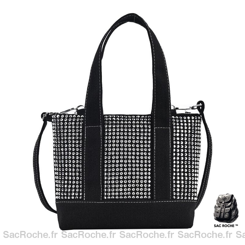 Sac À Main Femme Clouté Noir