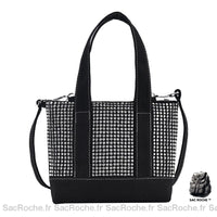 Sac à Main Femme Clouté - modèle Noir - Sac Roche ™