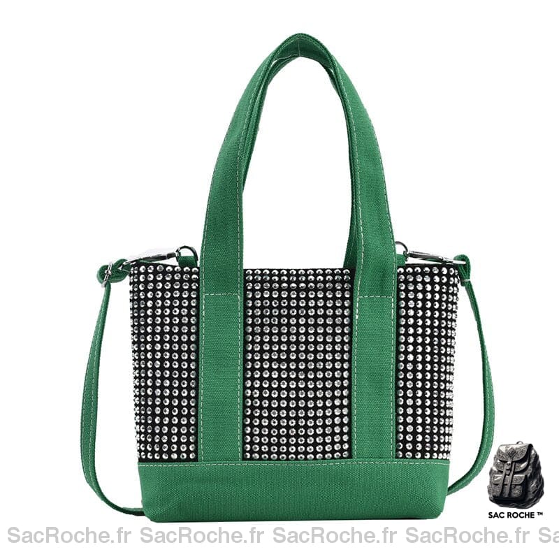 Sac À Main Femme Clouté Vert