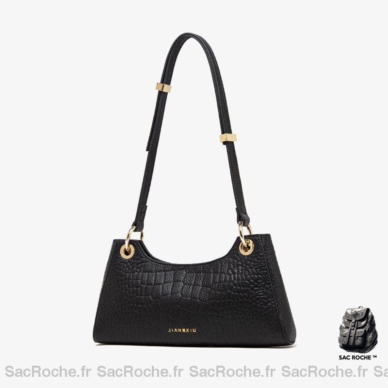 Sac À Main Femme Cuir Black / 29X15X5Cm
