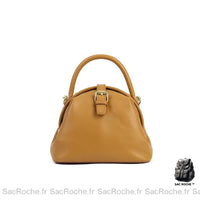 Sac à main femme cuir camel - Sac Roche ™