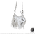 Sac à main femme cuir franges trendy - modèle Blanc / 27x14x9cm - Sac Roche ™
