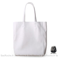 Sac à main femme cuir grand - modèle Blanc - Sac Roche ™