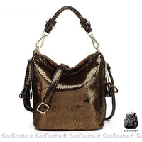 Sac A Main Femme - Élégance Assurée - modèle Marron - Sac Roche ™