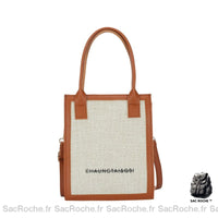 Sac à main femme élégant - modèle Marron / 19x23x7cm - Sac Roche ™