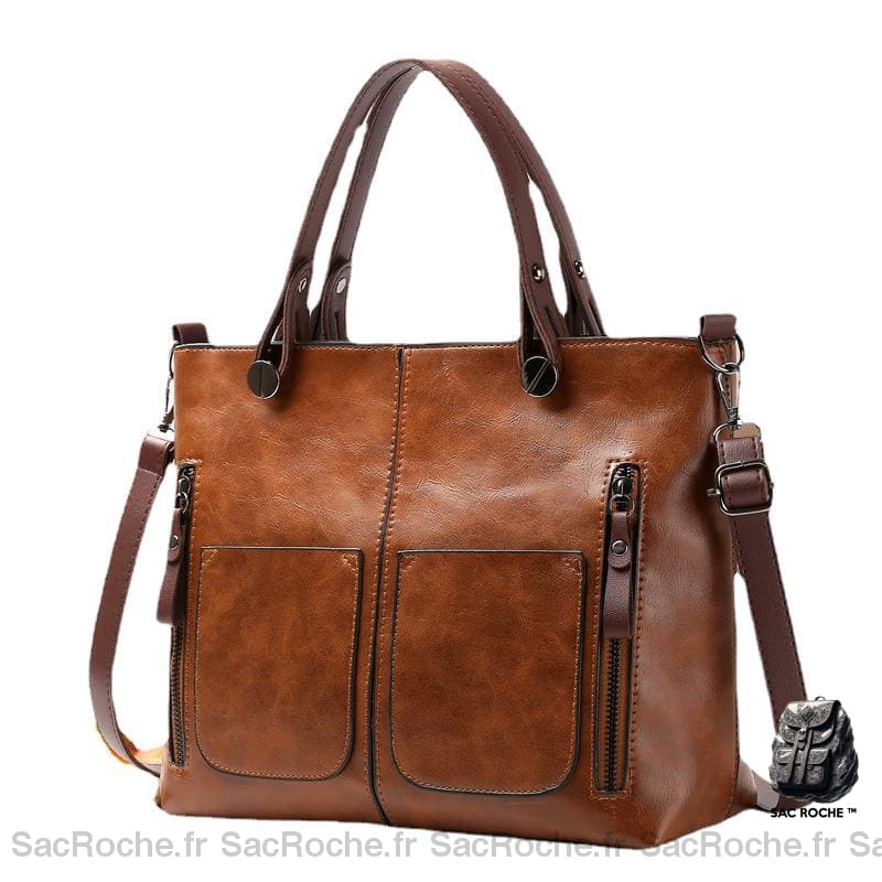 Sac À Main Femme Élégant Marron / 31X26X12Cm Main Femme