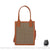 Sac à main femme élégant - modèle Marron carreaux / 19x23x7cm - Sac Roche ™