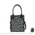 Sac à main femme élégant - modèle Noir léopard / 19x23x7cm - Sac Roche ™