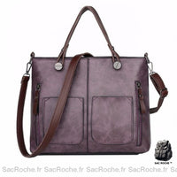 Sac à main femme élégant - modèle Violet / 31x26x12cm - Sac Roche ™