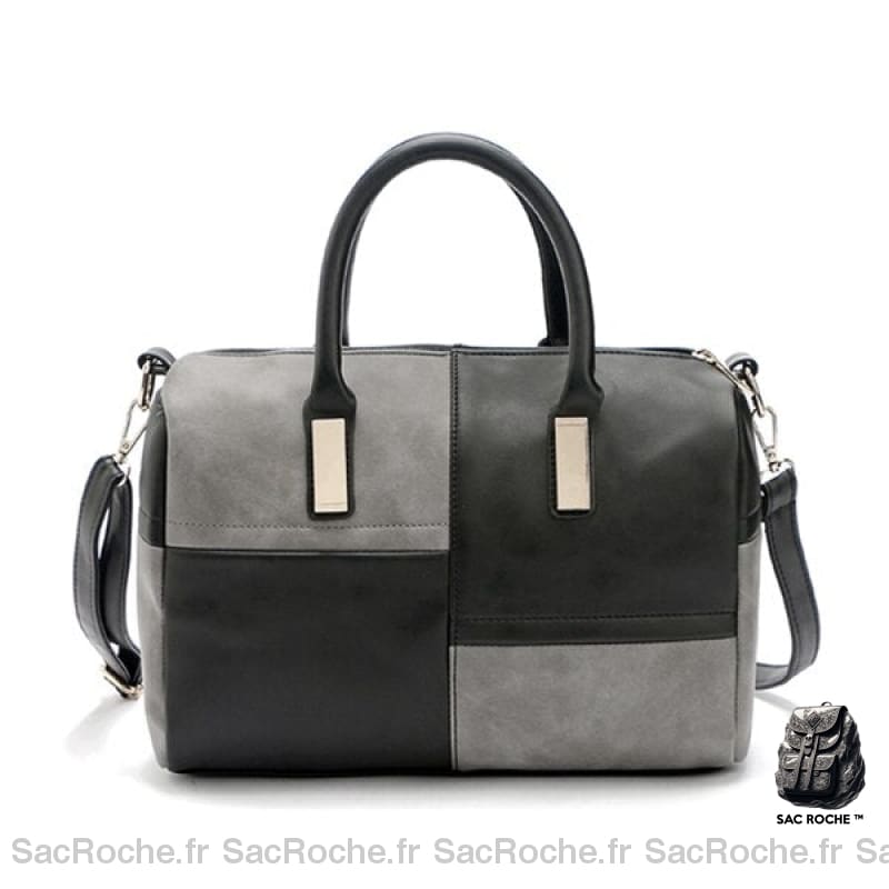 Sac À Main Femme En Bagage Gris Noir / 29X10X25Cm Main Femme