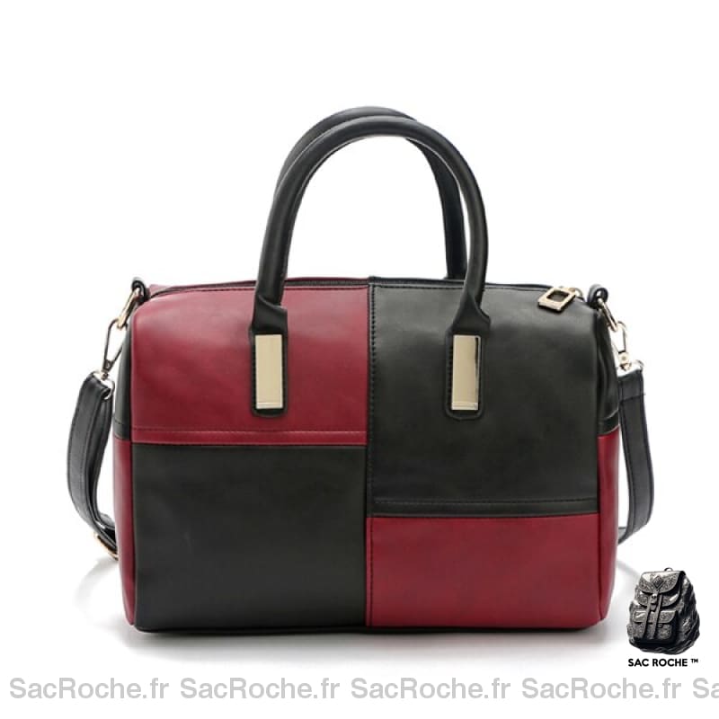 Sac À Main Femme En Bagage Rouge Noir / 29X10X25Cm Main Femme