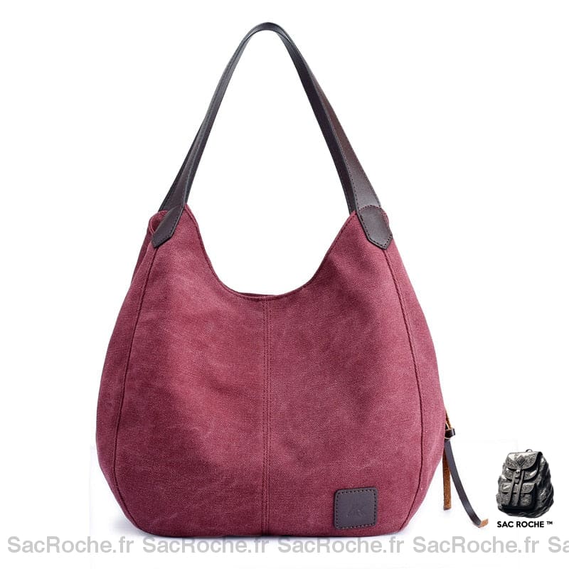 Sac À Main Femme En Cuir Véritable Rouge Main Femme