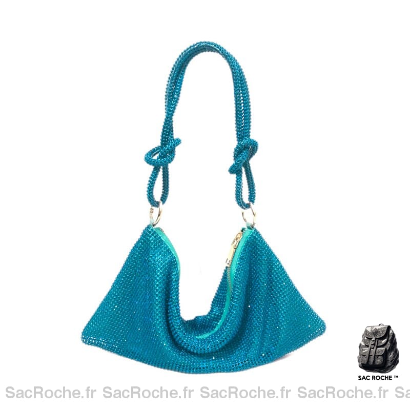 Sac À Main Femme Étincelant Bleu Ciel