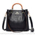 Sac à Main Femme Grand Volume Noir Simili Cuir - modèle Camel - Sac Roche ™