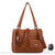 Sac à main femme multi-poches - modèle Marron - Sac Roche ™