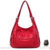 Sac À Main Femme Multiples Poches Rouge / 34X11X27Cm Main Femme