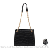 Sac À Main Femme Noir En Cuir Noir Main Femme