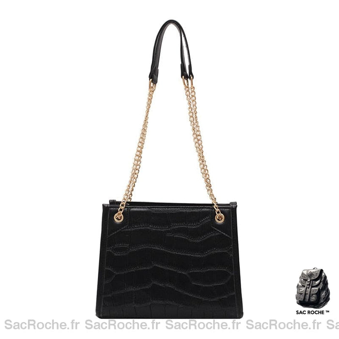 Sac À Main Femme Noir En Cuir Noir Main Femme