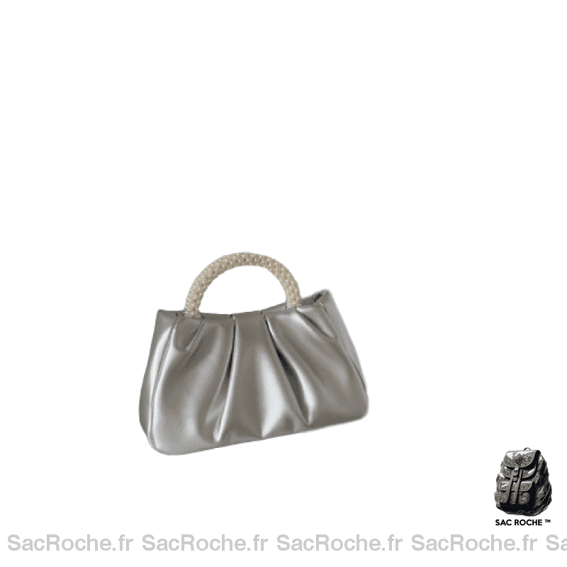 Sac À Main Femme Pas Cher Argenté / 24X14X7Cm Main Femme