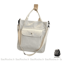 Sac à main femme pas cher lycée - modèle Blanc / 32x28x8cm - Sac Roche ™