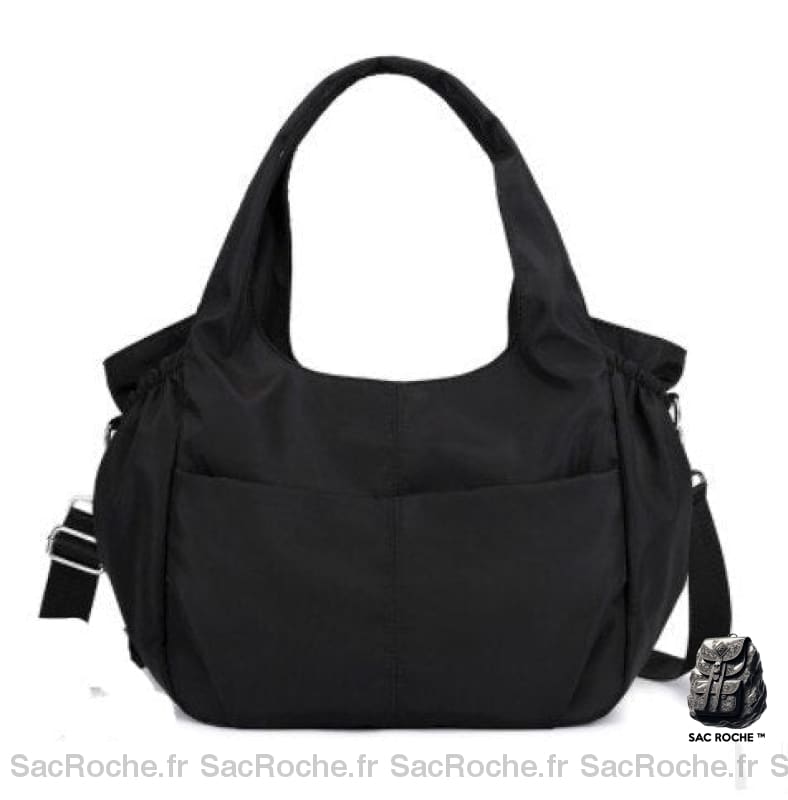 Sac À Main Femme Poches Pratiques Noir / 32X14X29 Cm À