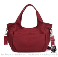 Sac À Main Femme Poches Pratiques - modèle Rouge / 32x14x29 cm - Sac Roche ™