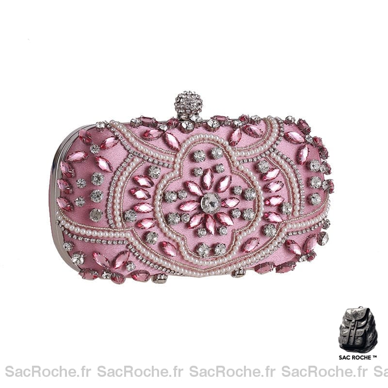 Sac À Main Femme Pochette Petite Rose / 22X11.5X5Cm Main Femme