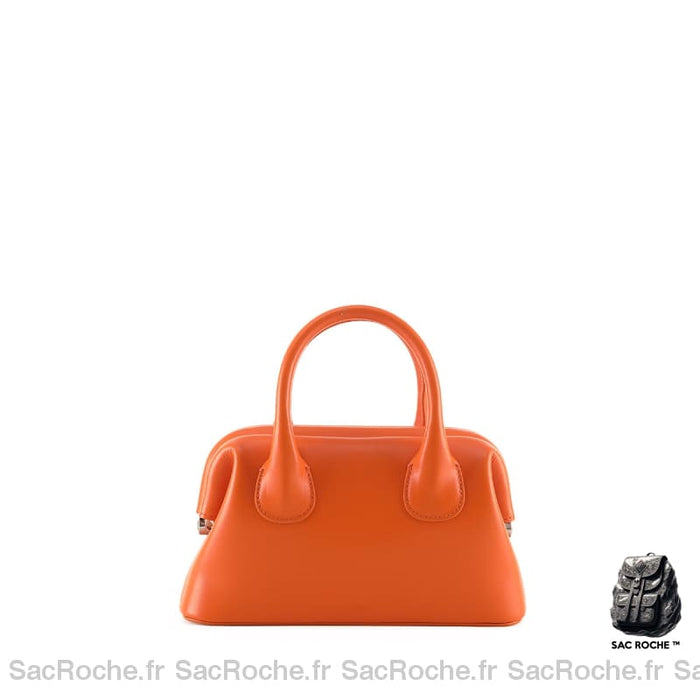 Sac À Main Femme Porté Orange / 23X15X7.5Cm