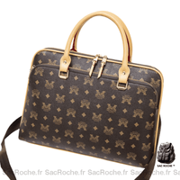 Sac à Main Femme pour Ordinateur - modèle Marron / 37x27x6cm - Sac Roche ™