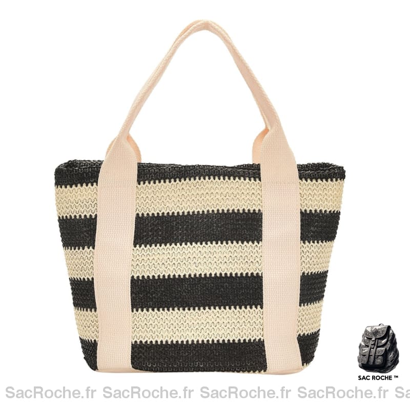 Sac À Main Femme Rayé Noir