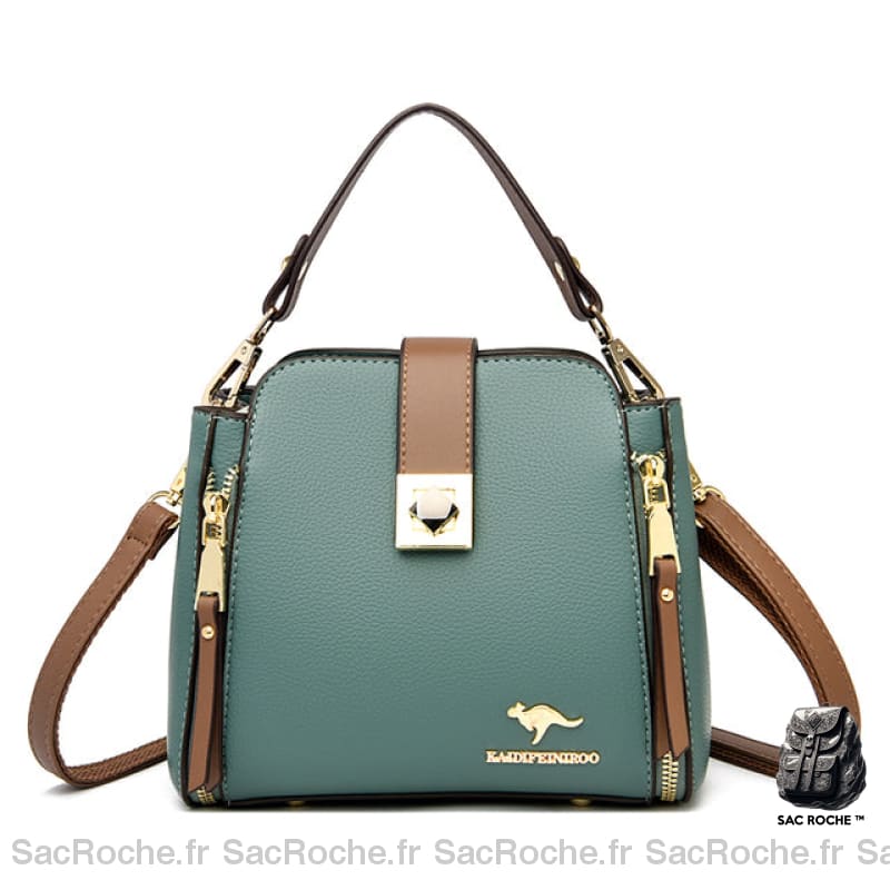 Sac À Main Femme Rétro Carré Vert Sac Main Femme