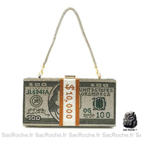 Sac à Main Femme Riche Mini - modèle Gris - Sac Roche ™