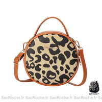 Sac à main femme rond pas cher - modèle Camel / 17x6.5x17cm - Sac Roche ™