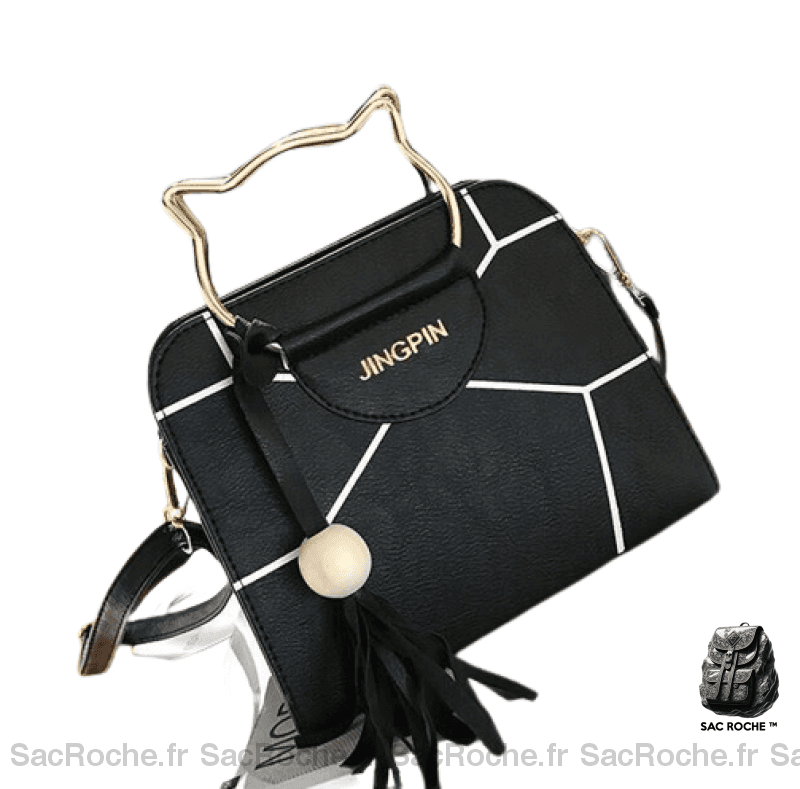 Sac À Main Femme Taille Moyenne Noir Main Femme