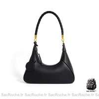 Sac à main femme tendance élégant - modèle Noir / 28x8x12cm - Sac Roche ™