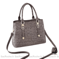 Sac à main femme tendance - modèle Gris - Sac Roche ™