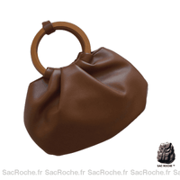 Sac à main femme tendance - modèle Marron / 25x2x18cm - Sac Roche ™