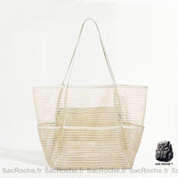 Sac à Main Femme Trou Trou - modèle Beige / 35x39cm - Sac Roche ™