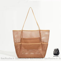 Sac à Main Femme Trou Trou - modèle Marron / 35x39cm - Sac Roche ™