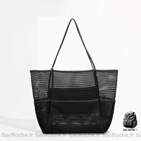 Sac à Main Femme Trou Trou - modèle Noir / 35x39cm - Sac Roche ™